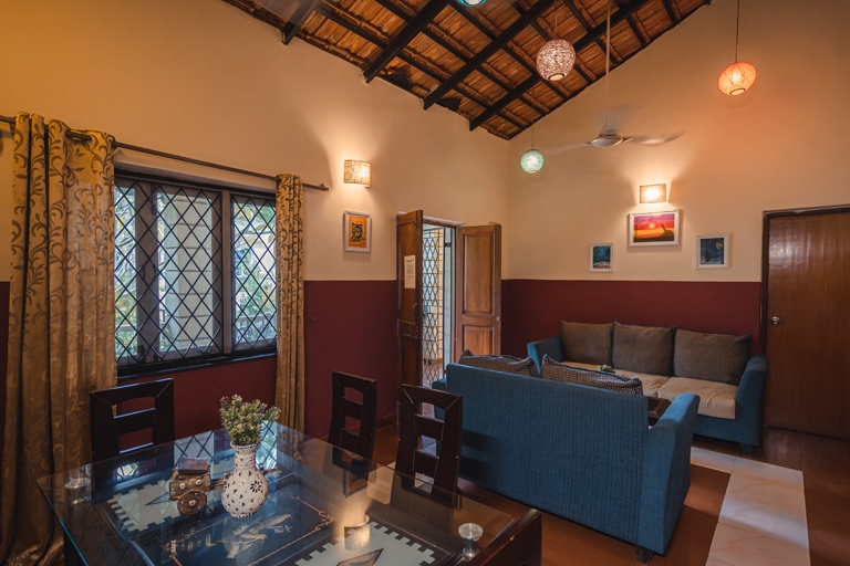 Sunshine Retreat - 2BHK Villa With Garden View | Laze Around Us